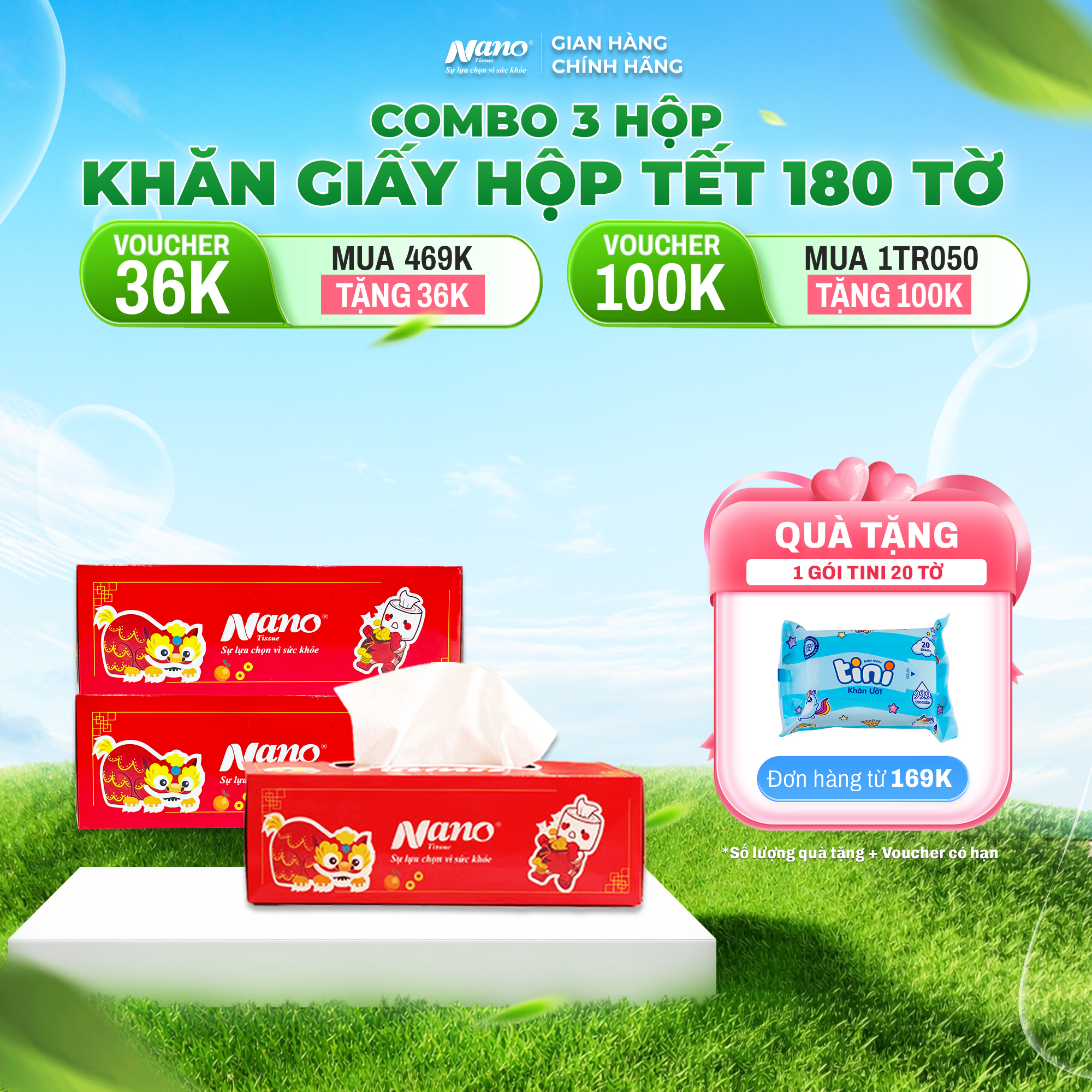 Khăn rút hộp Luxury 180